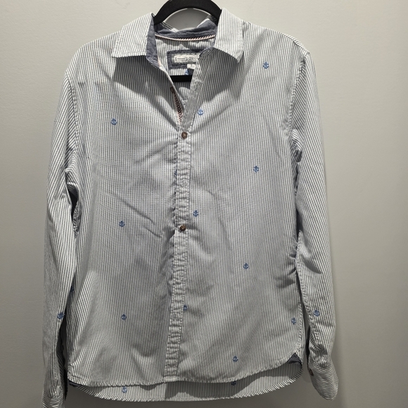 PD&C Men's Striped Button-Down Shirt - Picture 1 of 10